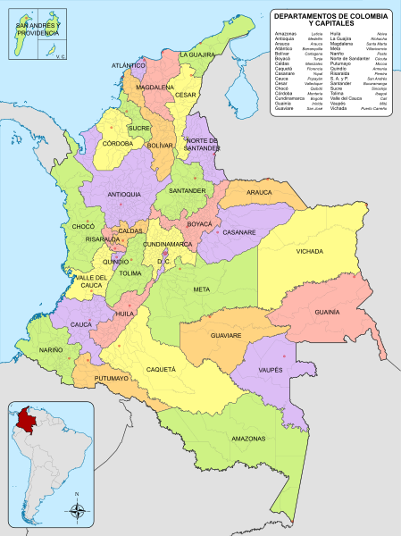 Mapa de Colombia