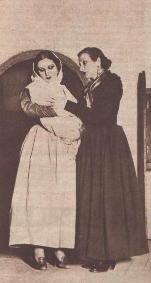 Margarita Xirgu y Pilar Muñoz en Yerma