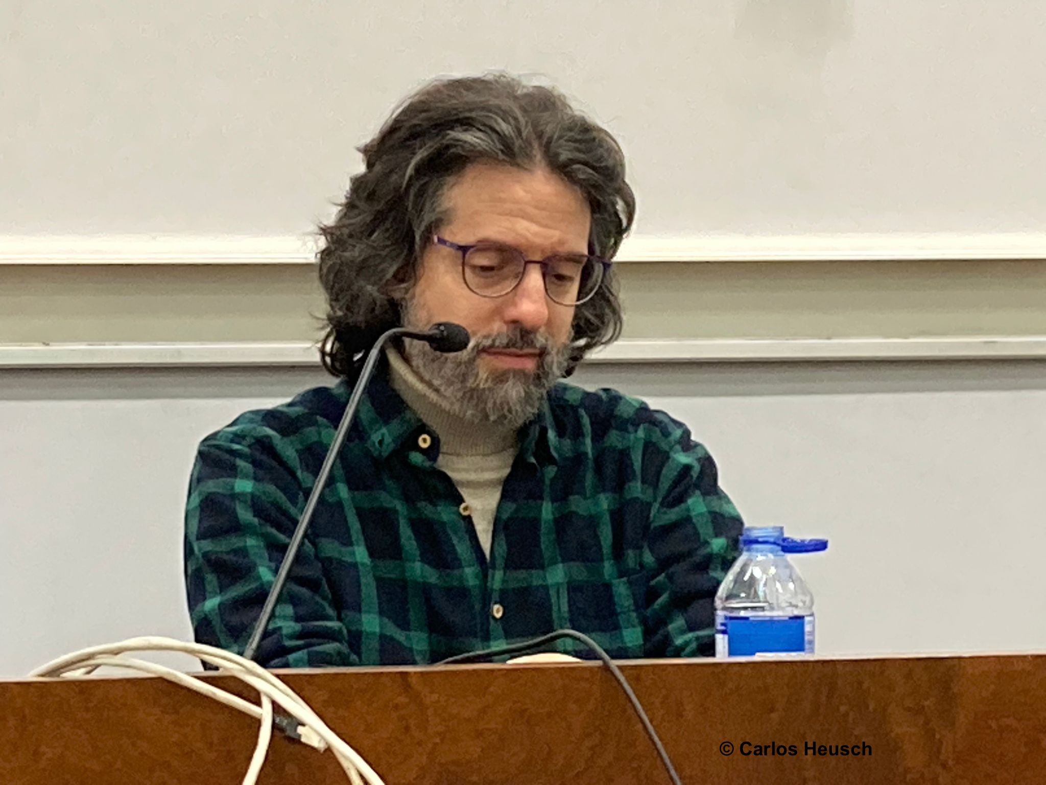 Andrés Neuman en la ENS de Lyon el 08/11/2024. Foto de Carlos Heusch, todos los derechos reservados.