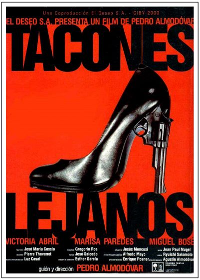 Tacones lejanos de Pedro Almodóvar: cartel de la película.
