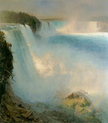 Niagara Falls, from the American Side, 1867, Frederic Edwin Church (American, 1826-1900)