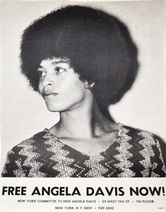 Poster using F. Joseph Crawfordâs photograph of Angela Davis (1969)