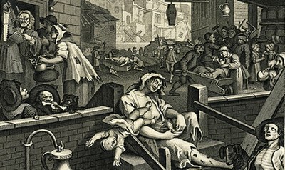 Hogarth, Gin Lane, 1751