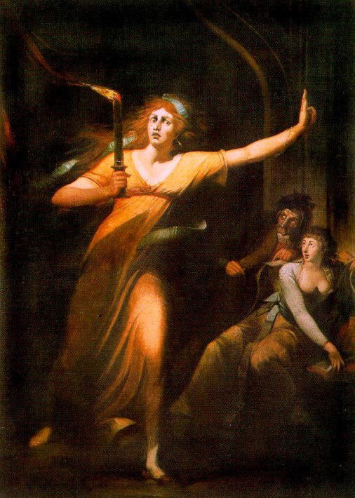 "The Sleepwalking Lady Macbeth." Painting by Johann Heinrich Füssli, 1781-1784