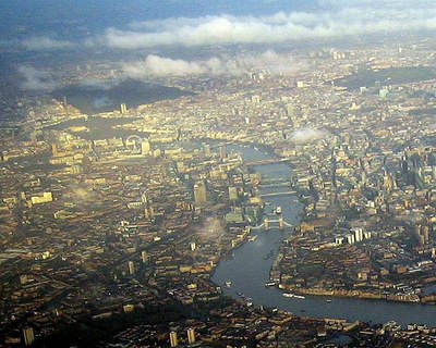 London Aerial View Close Up London Aerial View Close Up