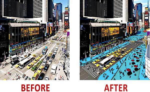 Time Square - Before and After — Anglais