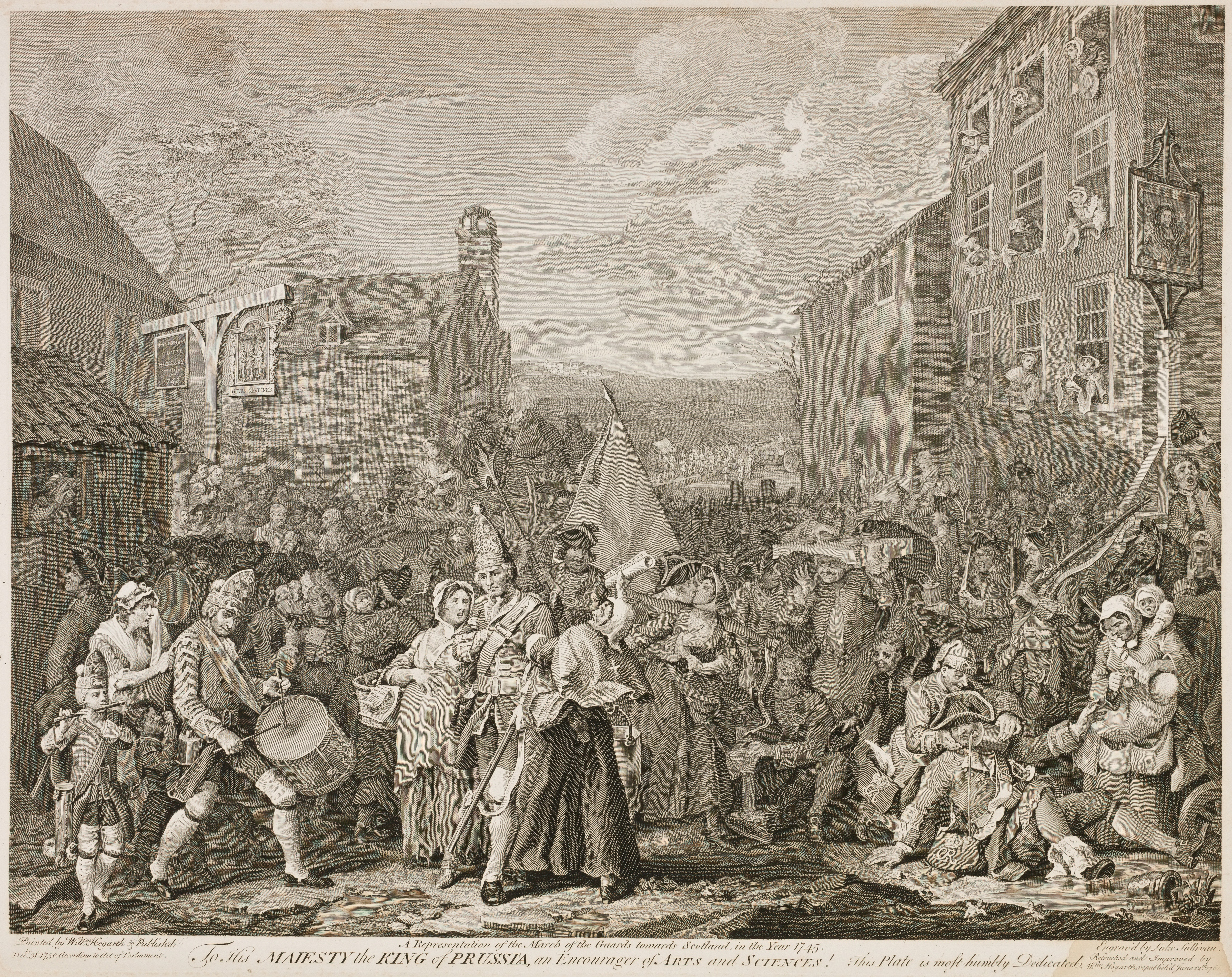 William Hogarth - The March to Finchley