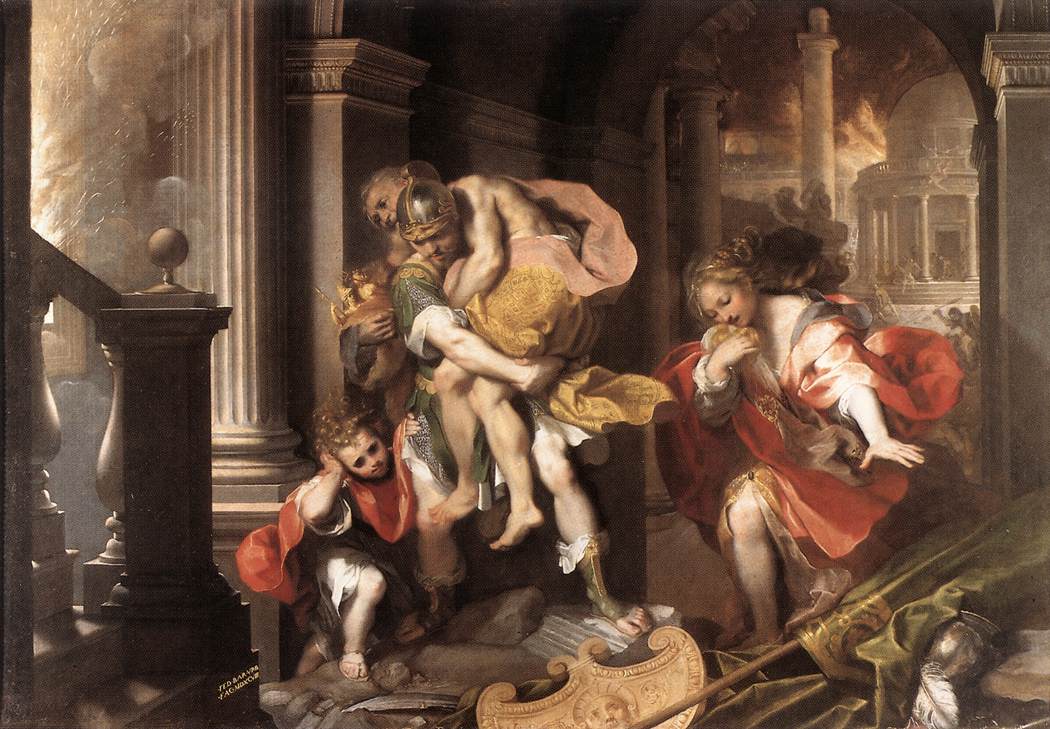 Barocci - Fuite d'Énée