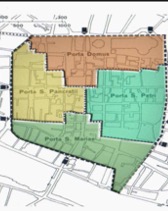 Gli antichi quartieri di Firenze, in D. Iacopini et al., I quartieri di Firenze. Problematiche e meccanismi correlati alla ripartizione interna di un territorio comunale, 2013, p. 5].  